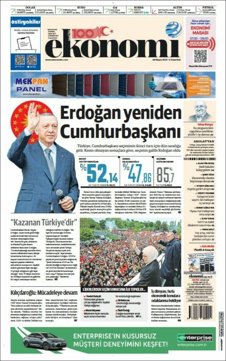 Portada de Dünya (Turqu&iacute;a)