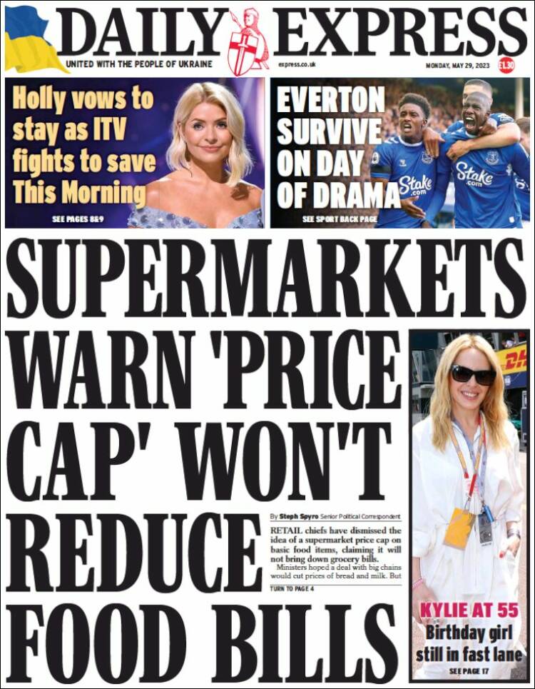 Portada de Daily Express (Reino Unido)