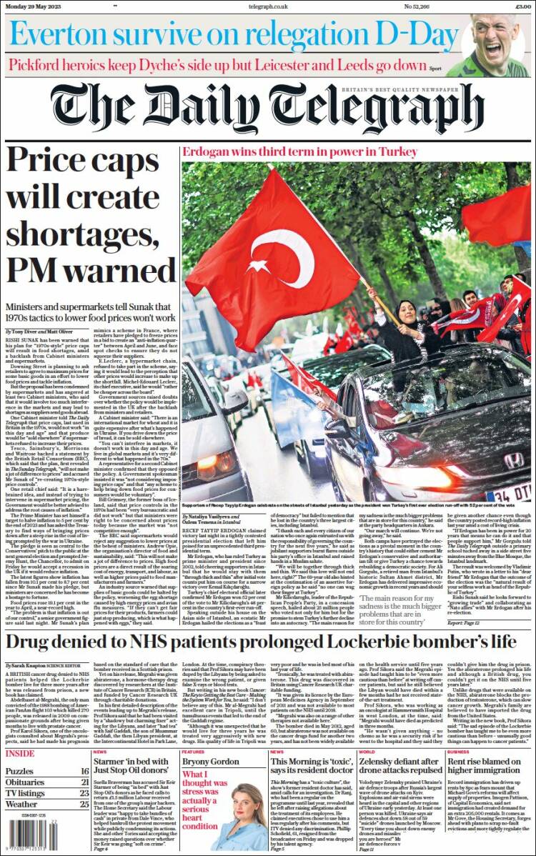 Portada de Daily Telegraph (United Kingdom)