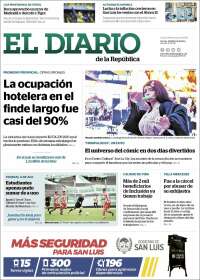 Portada de Diario de la República (Argentina)