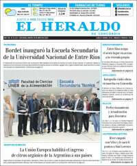 Portada de El Heraldo de Concordia (Argentina)