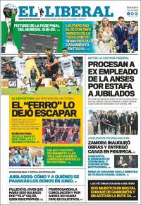 Portada de Diario El Liberal (Argentina)