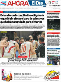 Portada de El Día de Gualeguaychú (Argentina)