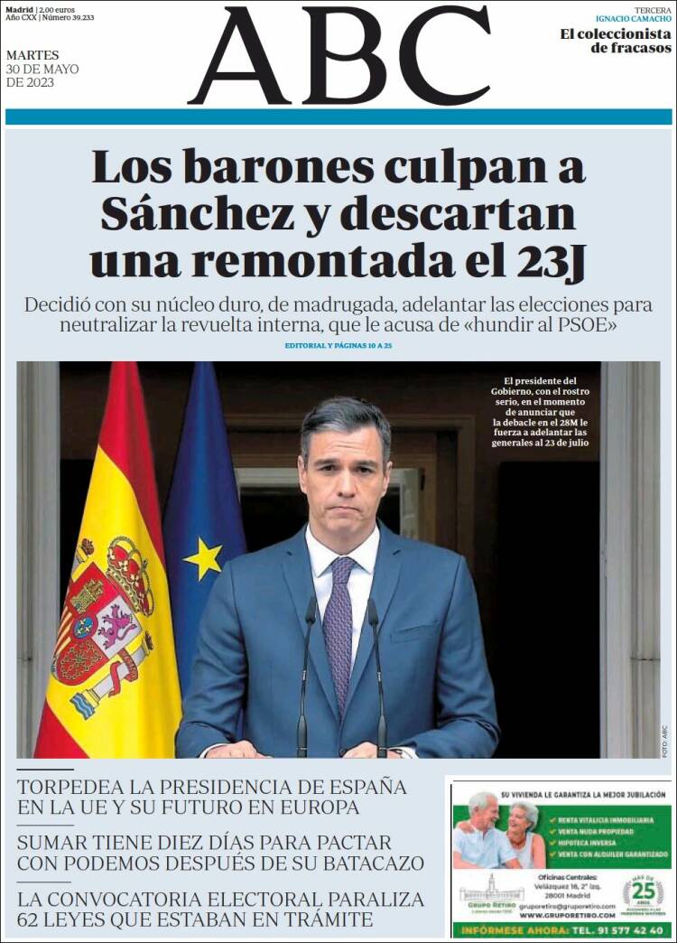 Portada de ABC (España)