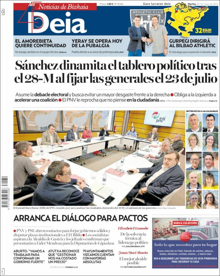 Portada de Deia (España)