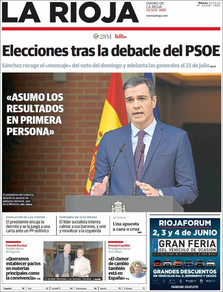 Portada de La Rioja (España)