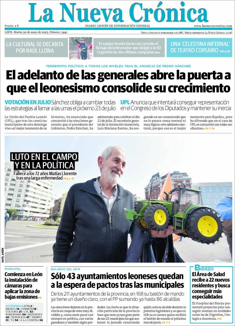 Portada de La Nueva Crónica (España)