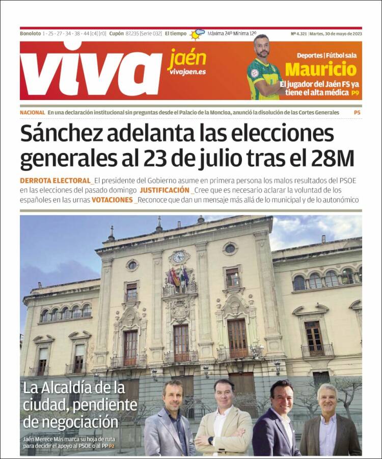 Portada de Viva Jaén (España)