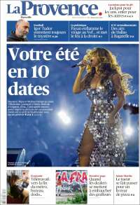 Portada de La Provence (Francia)