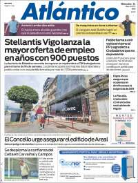 Portada de Atlántico Diario (España)