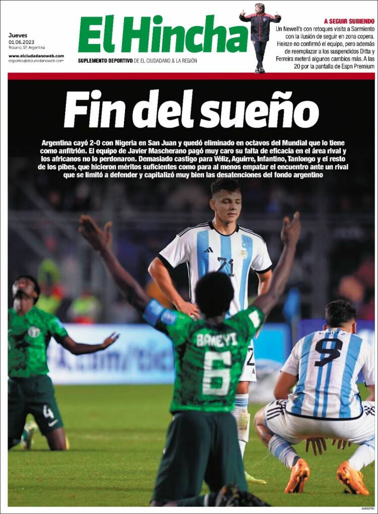 Portada de El Hincha (Argentina)