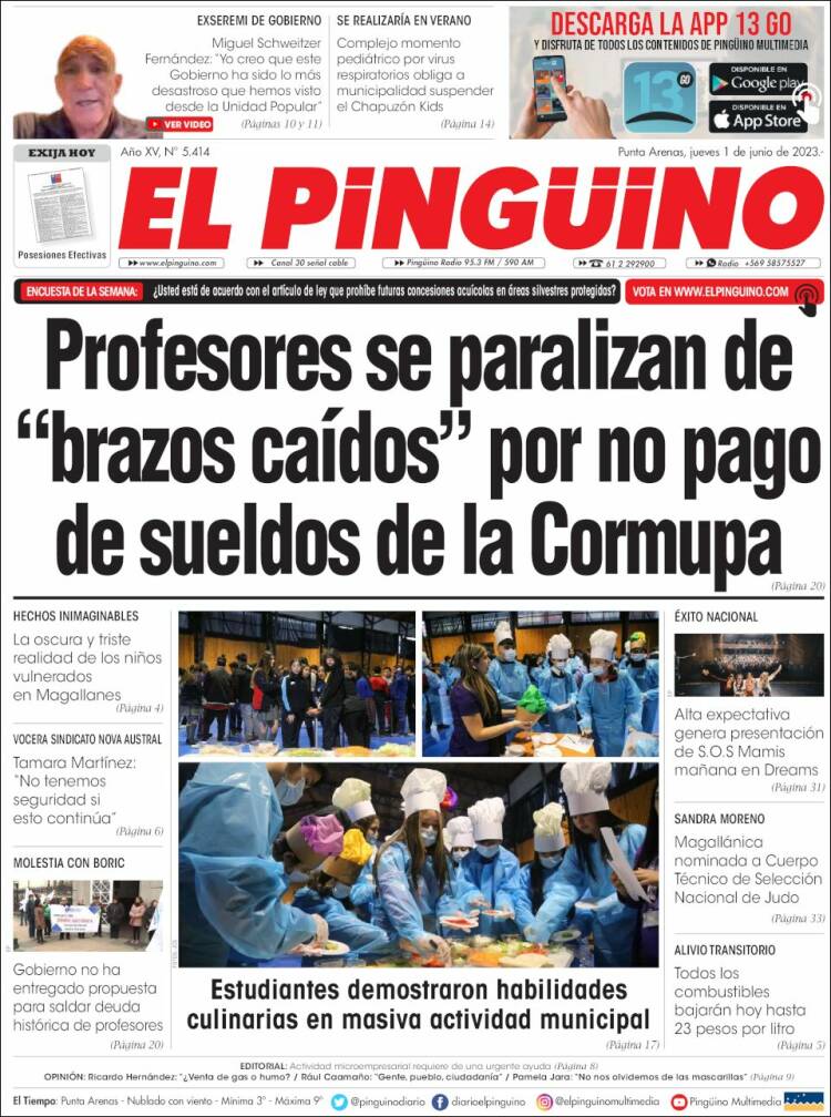 Portada de El Pingüino (Chile)