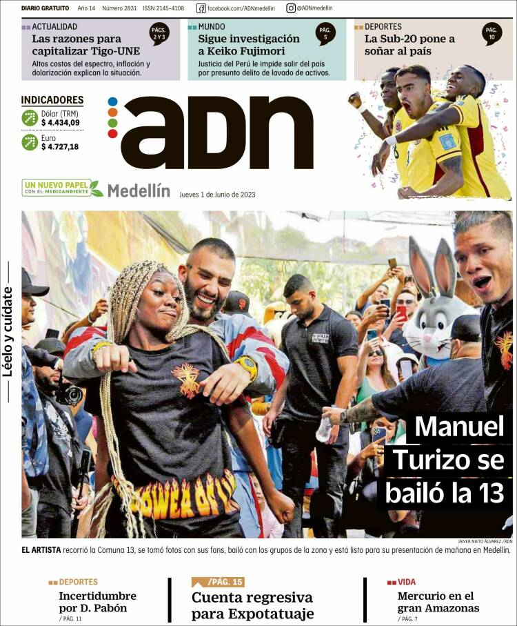 Portada de ADN - Medellín (Colombia)