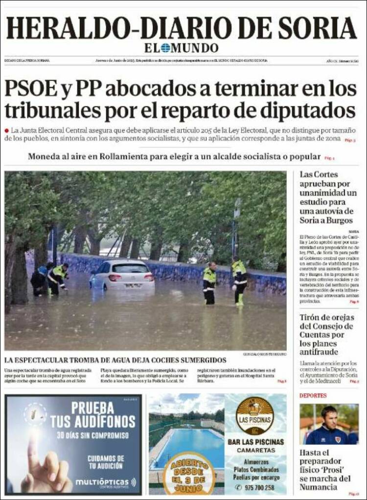 Portada de Diario de Soria (España)