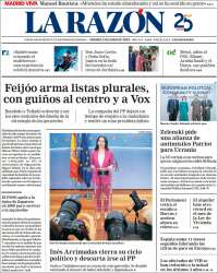 Portada de La Razón (España)