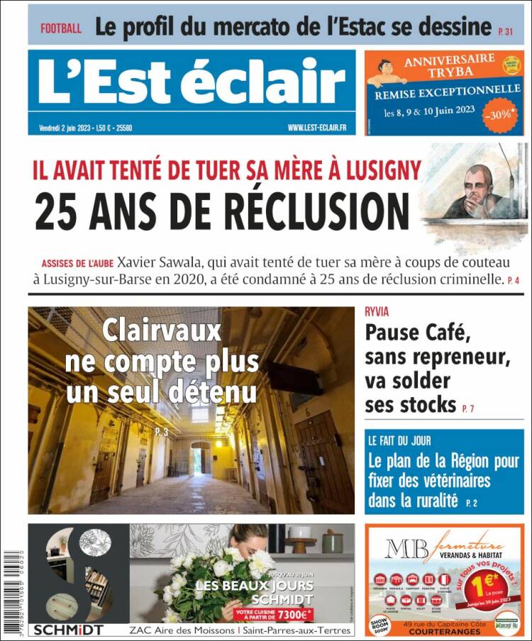 Portada de L'Est Eclair (France)