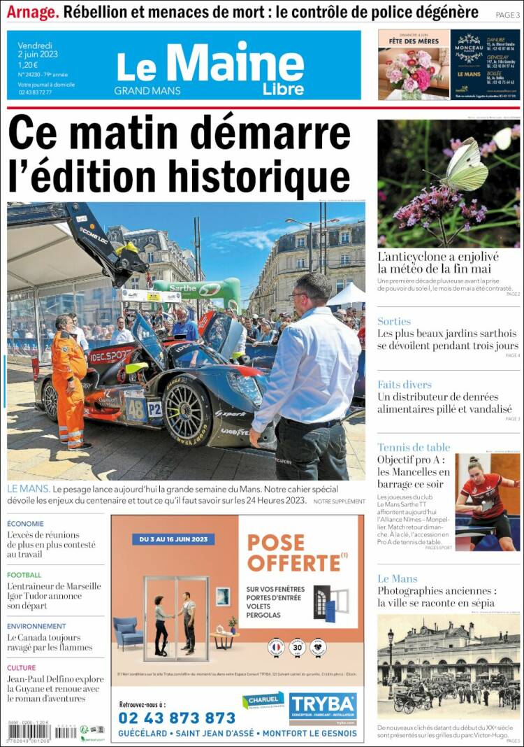 Portada de Le Maine Libre (France)