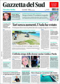 Portada de Gazzetta del Sud (Italia)