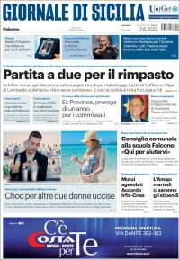 Portada de Giornale di Sicilia (Italia)