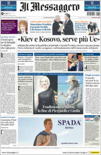 Portada de Il Messaggero (Italia)