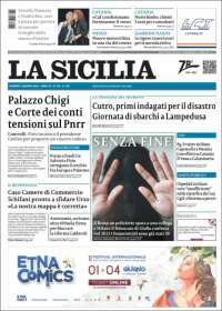 Portada de La Sicilia (Italia)