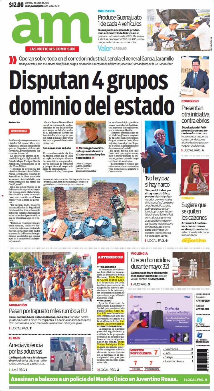 Portada de Al Día A.M. (M&eacute;xico)