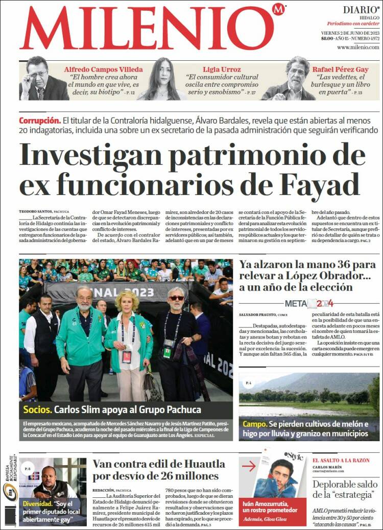 Portada de Milenio de Hidalgo (México)