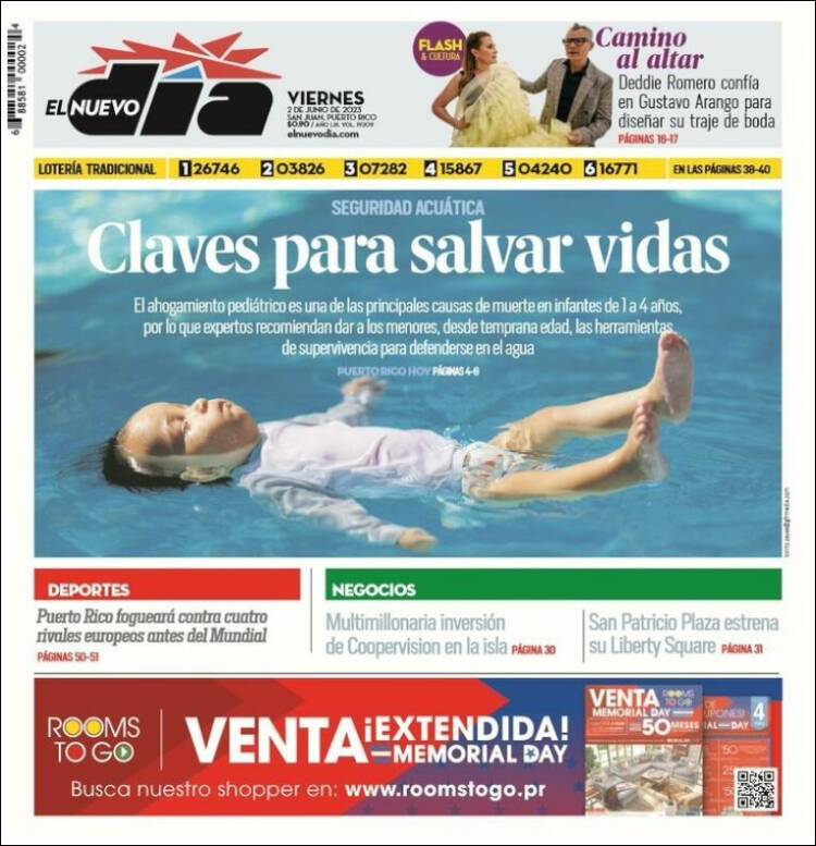 Portada de El Nuevo Día (Puerto Rico)