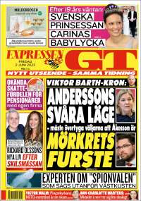 Portada de Göteborgstidningen (Suecia)