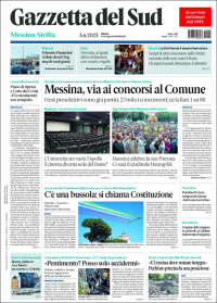 Portada de Gazzetta del Sud (Italia)