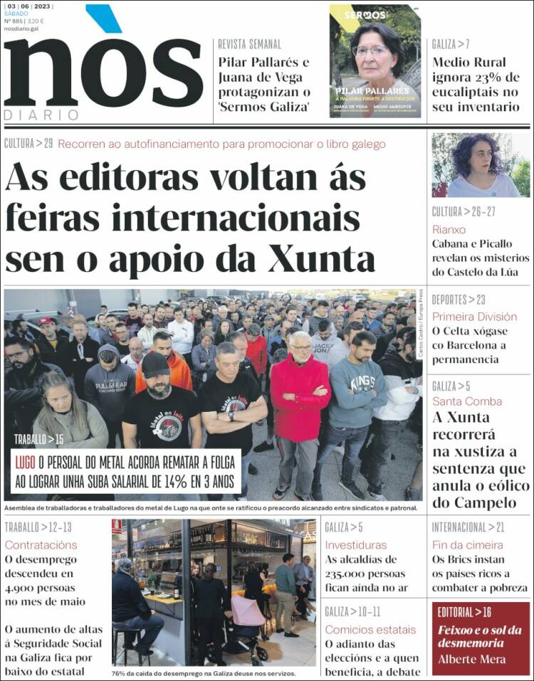 Portada de Nòs Diario (España)