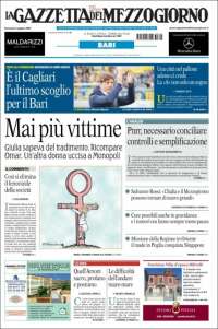 Portada de La Gazzetta del Mezzogiorno (Italy)