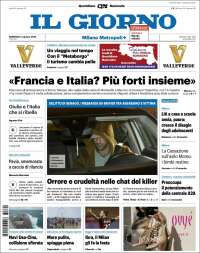 Portada de Il Giorno (Italia)