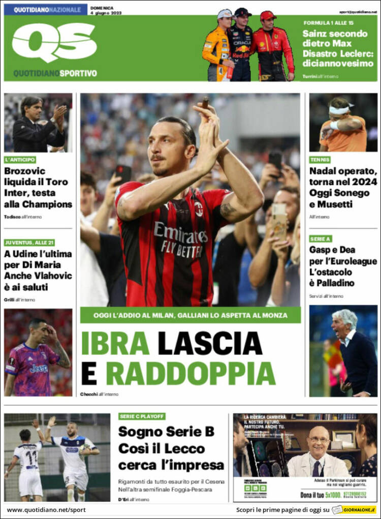 Portada de Quotidiano Sportivo (Italy)