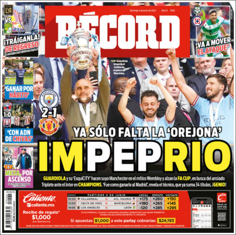 Portada de Record (Mexico)