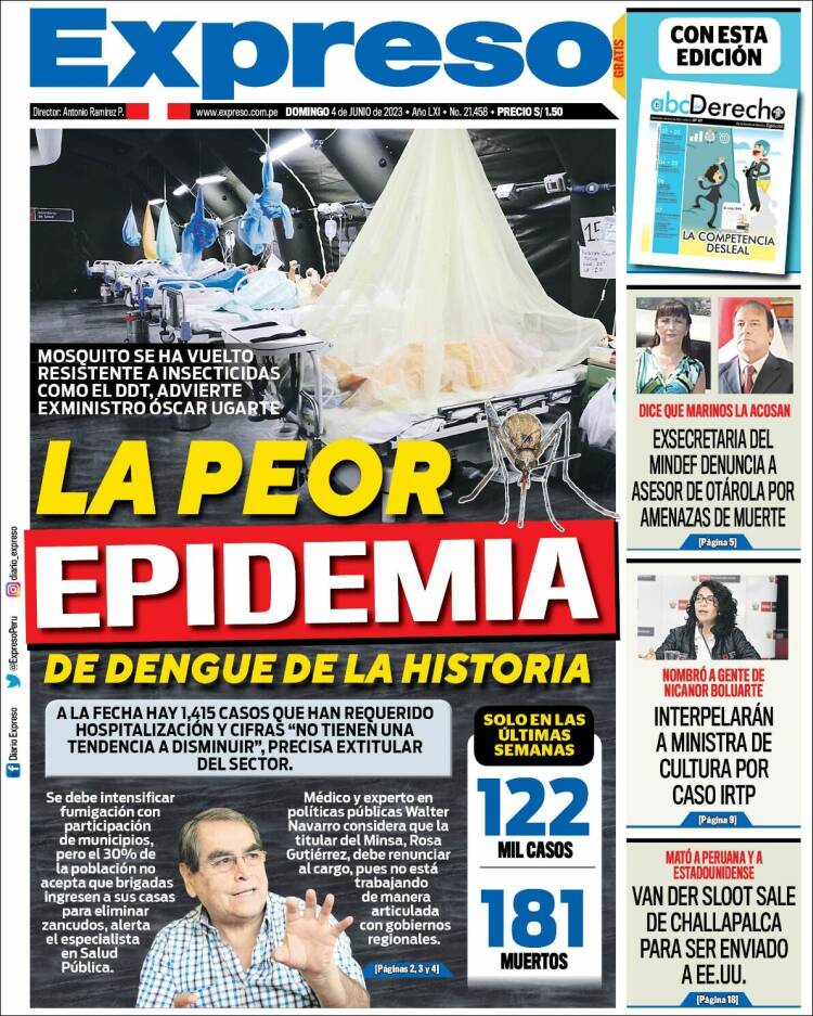 Portada de Expreso (Peru)