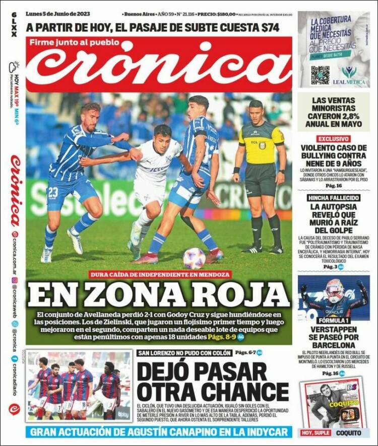 Portada de La Voz del Chaco (Argentina)