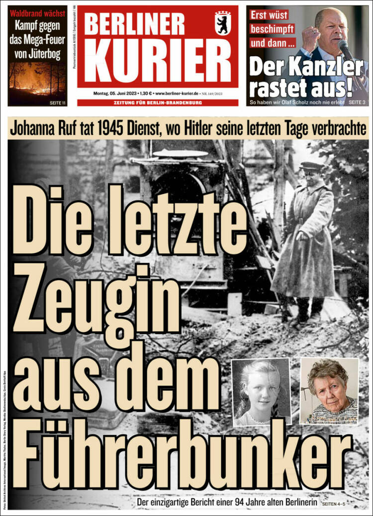 Portada de Berliner Kurier - Startseite BK (Alemania)