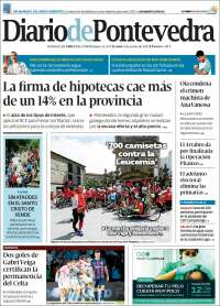 Portada de Diario de Pontevedra (España)