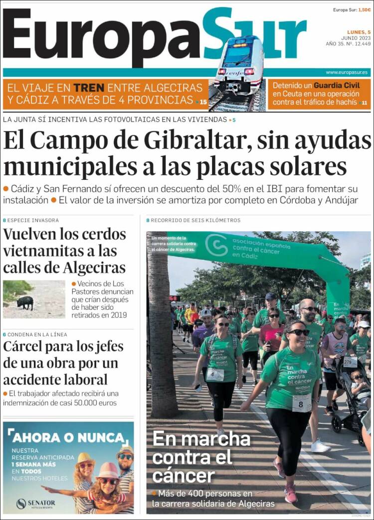 Portada de Europa Sur (España)