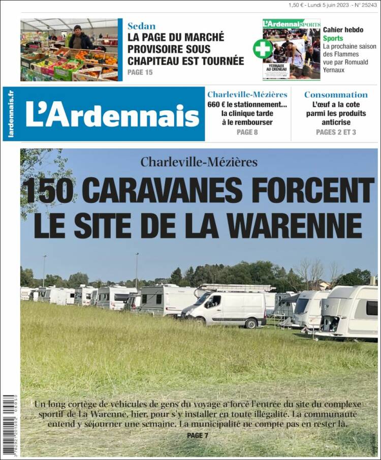 Portada de L'Ardenais (Francia)