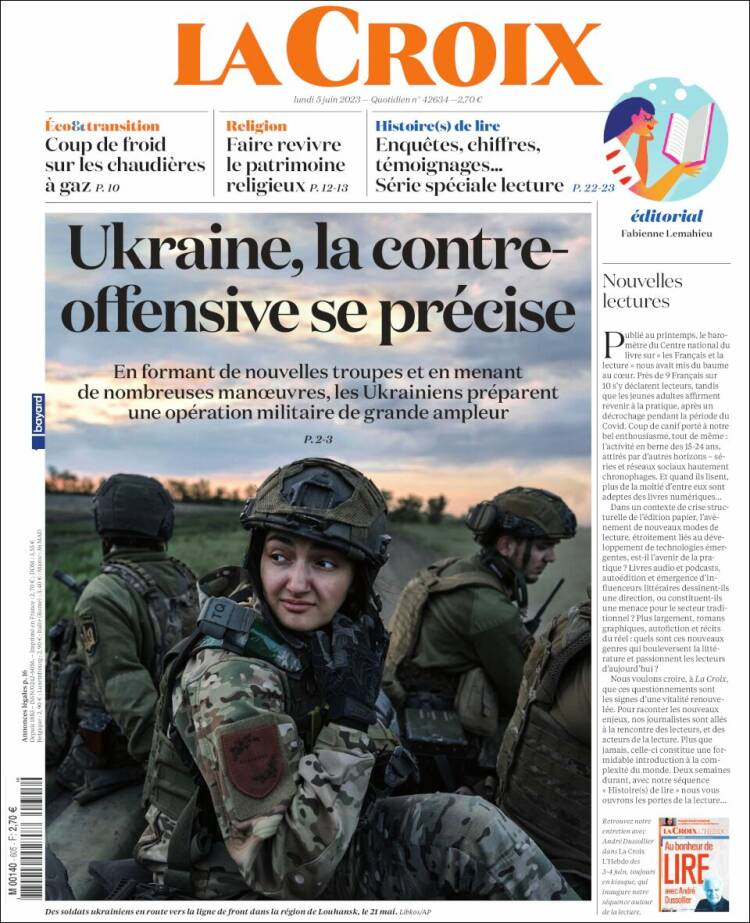 Portada de La Croix (Francia)