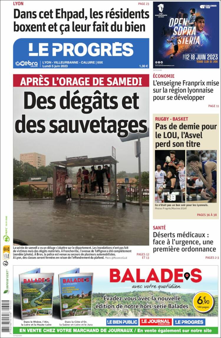 Portada de Progres de Fecamp (Francia)