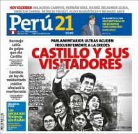 Portada de Perú 21 (Perú)