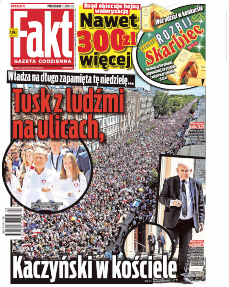 Portada de Fakt (Polonia)