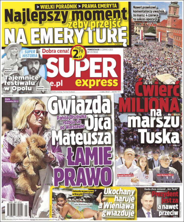 Portada de Super Express (Polonia)