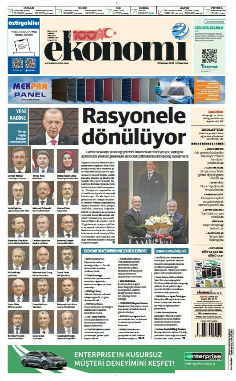 Portada de Dünya (Turqu&iacute;a)
