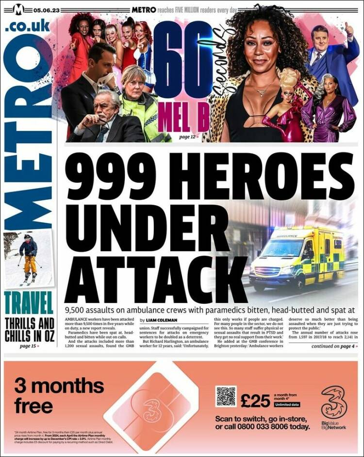 Portada de Metro (United Kingdom)