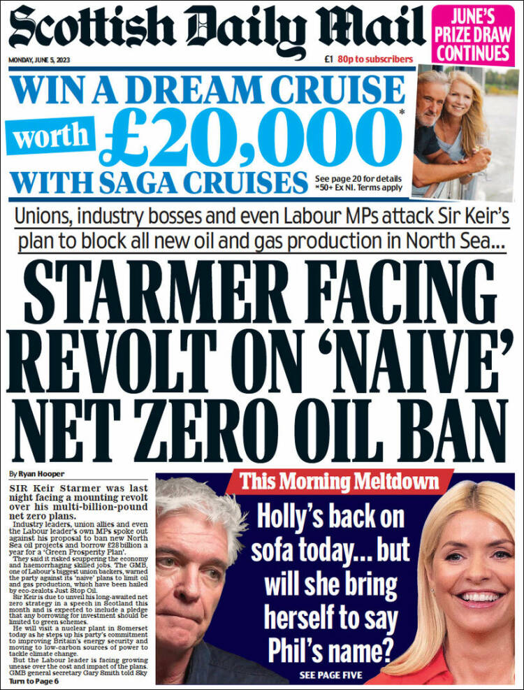 Portada de Scottish Daily Mail (United Kingdom)