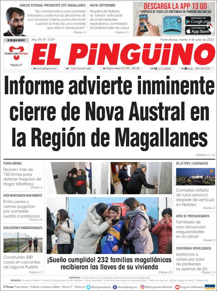 Portada de El Pingüino (Chile)